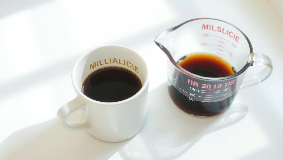 Hur många ml är en kopp kaffe