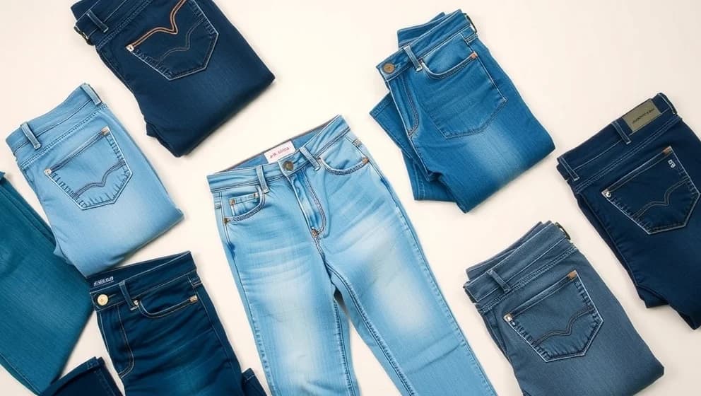Jeans med resår i midjan för dam hos Lindex